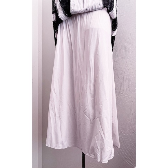 Moving Sale! EUC BCBG MAXAZRIA Kia Geometric Strapless Maxi Off White Black Sz 0 - Picture 6 of 13